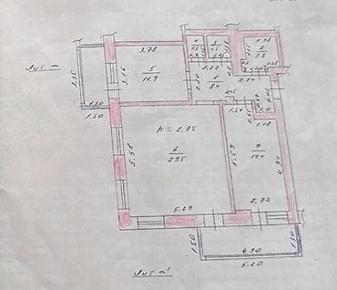 2 room flat: 2 комнаты, 79 м², Элитка, 2 этаж, Косметический ремонт — 3