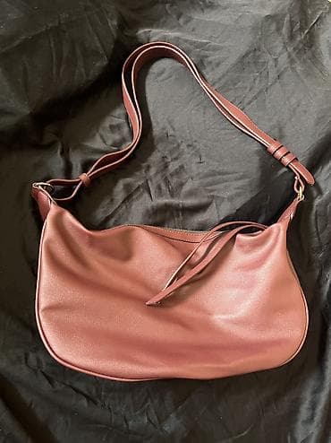 pull bear: Сумка DeFacto, цвет бордовый, состояние почти новое, без дефектов — 3