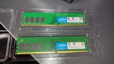 Оперативная память, Б/у, Crucial, 16 ГБ, DDR4, 2400 МГц, Для ПК