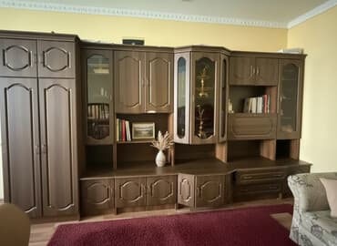 Гарнитур для зала, Тумба под ТВ, ДСП, цвет - Коричневый