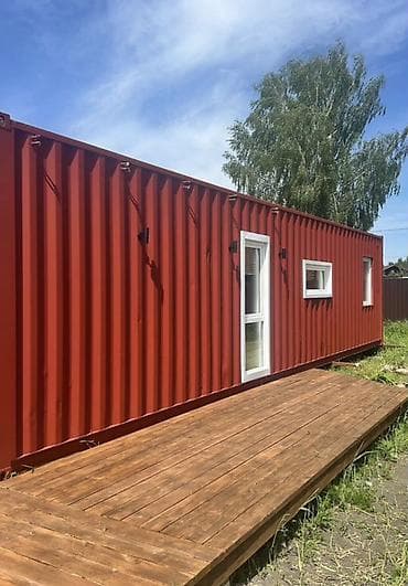 домик из контейнер: Жилой дом из морского контейнеpа. Закончен на 80%❗️ Фасад исполним по — 1