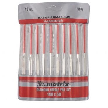 бриллиантовый набор: Профессиональный набор надфилей алмазных, размер 140 х 50 х 3 мм, в — 1