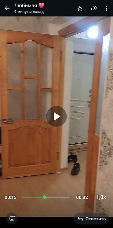 тамчы комнаты: 1 бөлмө, 35 м², 105-серия, Косметикалык ремонт — 5