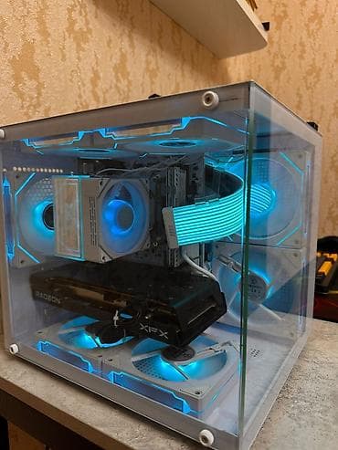 wifi: Компьютер, ядер - 6, ОЗУ 16 ГБ, Игровой, Б/у, AMD Ryzen 5, AMD Radeon RX 6600 XT, SSD — 4