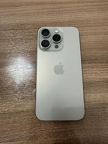 IPhone 15 Pro, Б/у, 512 ГБ, Natural Titanium, Коробка, 83 %