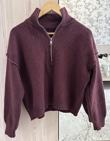 мужские кофты на молнии: Кофта, Укороченная модель, Осень-весна, M — 1