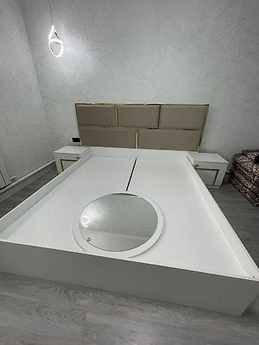 спальные гарнитуры готовые: Спальный гарнитур, Новый, Двуспальная кровать, Шкаф, Трюмо, Другая страна производитель, Бесплатная доставка, цвет - Белый — 5