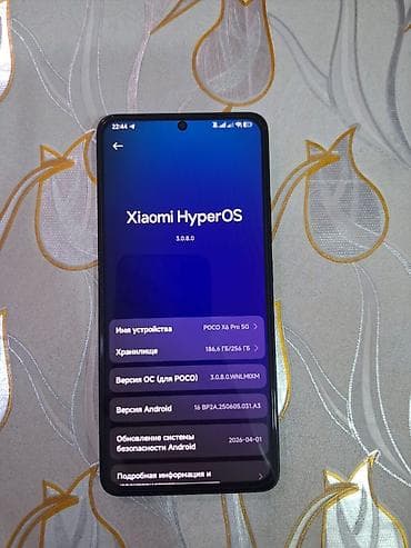 монитор кант: Poco X6 Pro 5G, Б/у, 256 ГБ, цвет - Черный, 1 SIM, 2 SIM — 3