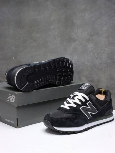 свадебные платья в бишкеке цены на прокат: Кроссовки New Balance 574, классическая модель. - Цвет: чёрный с — 8