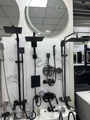 Душевые наборы и смесители для ванной комнаты - Верхние лейки