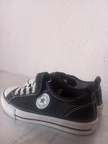 мужская ботинка: Кеды низкие черные XINSHUN SHOES Fashion размер-35 - Классический — 1