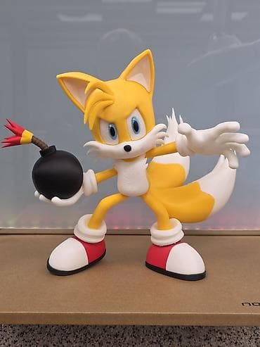 мини машины китайские: Фигурка Tails (Тейлз) из вселенной Sonic the Hedgehog Размер: 24 см — 1