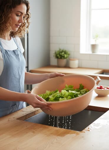 рукав для полива: Пластиковая миска-дуршлаг большого объёма с перфорированным дном и — 2