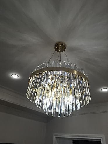 люстра для ванной комнаты: Набор светильников в современном стиле арт-деко: подвесная круглая — 4