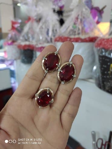 свадебное платье для высокой невесты: Набор украшений, Проба 925, Женские, Новый — 5