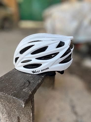 интернет магазин спортивной одежды бишкек: Велосипедный шлем West Biking, цвет белый — 2