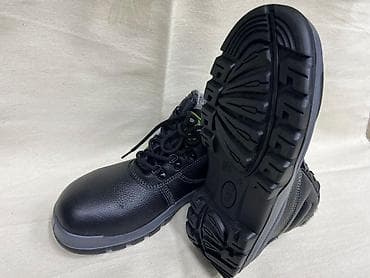 каска жилет: Рабочие ботинки (полуботинки) защитные - Верх: плотная тиснёная кожа — 1