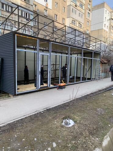 алюкобонд цена ош: Буюртмага алюминий терезе, Терезе түрү: Витраждык, Акысыз орнотуу, Бөлүп төлөө жок — 7