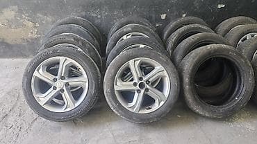 Колеса в сборе 215 / 55 / R 17, Лето, Комплект, Легковые, Литые, отверстий - 5 at lalafo.kg Колеса в сборе 215 / 55 / R 17, Лето, Комплект, Легковые, Литые, отверстий - 5