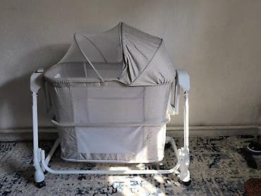 манеж с качалкой: Детская колыбель-люлька с функцией укачивания + шезлонг Колыбель: - — 6