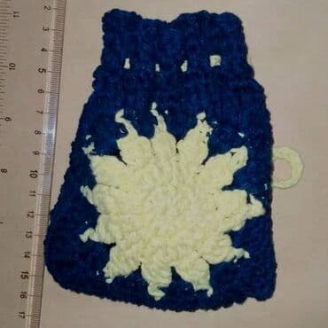 флаг кыргызстана 1898: Эко мешочки из 100% хлопка, вязаные крючком. Упаковка для подарка. 15 — 11