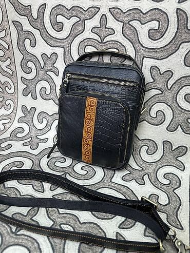 apple whatch 6: Барсетка, Материал: Натуральная кожа, Застежка на молнии, Новый — 5