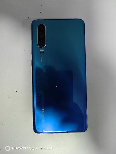 nokia 1: Huawei P30, Б/у, 128 ГБ, цвет - Голубой, 2 SIM — 2