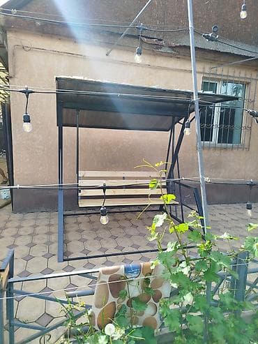 навесная качель для дома: Садовые качели Со спинкой, С крышей — 7