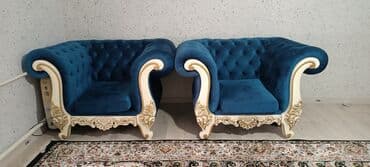 железные шкафы для офиса: Зал үчүн гарнитур, Колдонулган, Диван, Өзү алып кетүү, Акылуу жеткирүү, түсү - Көк — 4