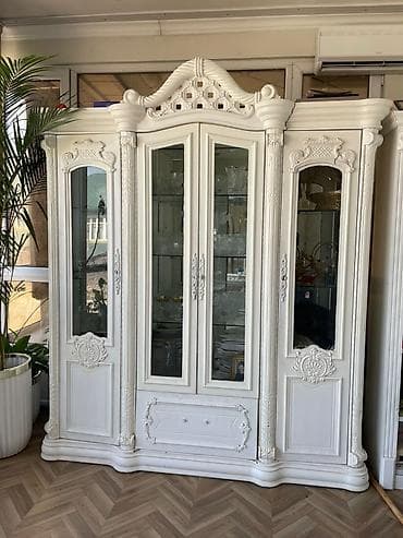 шкафты для посуды: Буфет, Б/у, Без мойки, Дерево — 4