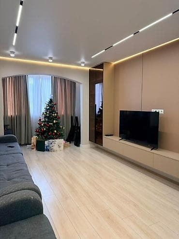 3 комнаты, 103 м², 106 серия улучшенная, Кок-Жар мкр 106 серия улучшенная, 9 этаж, Евроремонт — 9