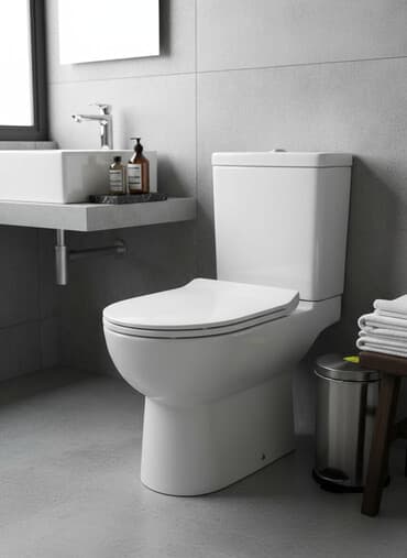 устанавливаем унитазы: Унитаз Напольный, Новый, Материал: Керамика — 1