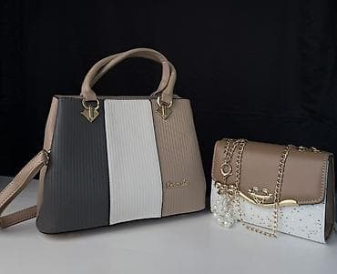 Сумки: Набор женских сумок 2 в 1 Состав: - Структурированная сумка-тоут с — 2