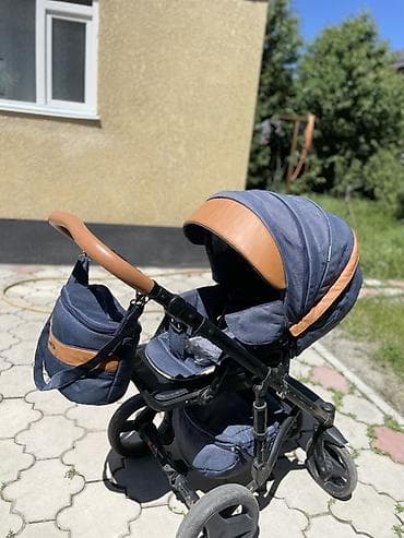 Коляски: Коляска, Другой бренд, цвет - Коричневый, Б/у, Самовывоз — 3