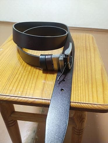 Ремень, Материал: Натуральная кожа, Мужские