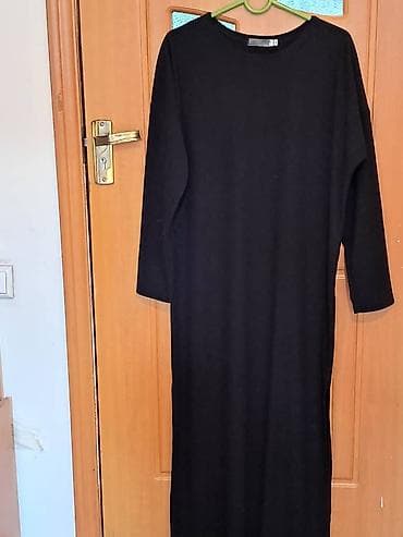 Шорты: Платье-трикотаж миди, прямого кроя, базовое. - Цвета: молочный и — 2