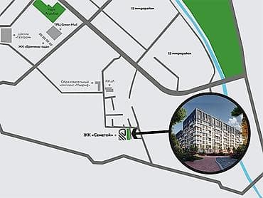 evergreen: 1 комната, 40 м², Элитка, Готовая ПСО (под самоотделку) — 7