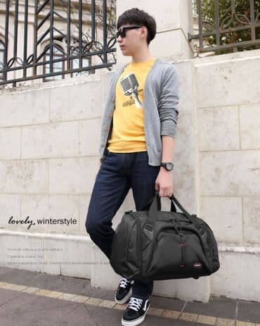 сумка для беременных: Сумка универсальная дорожная/спортивная - Цвет: черный - Формат — 11