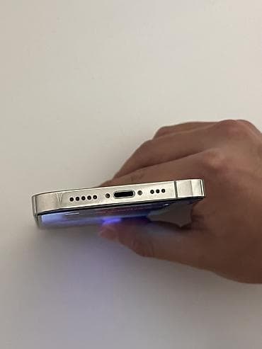 iphone sr: IPhone 13 Pro, Б/у, 128 ГБ, Серебристый, Кабель, 80 % — 5