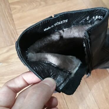 купить зимнюю мужскую обувь в бишкеке: Новые зимние, мужские сапожки. Натуральная кожа и мех. Размер 41 — 3