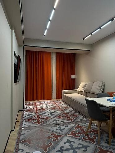 кв в бишкеке: 1 комната, 49 м², Элитка, Дизайнерский ремонт — 3
