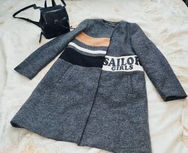 срочно в связи с переездом: Пальто с интересным принтом. Продаю срочно в связи с — 4