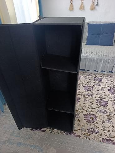 foldable table: Банкетка, Новый, С полками, Самовывоз, цвет - Черный — 4