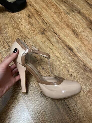 туфли беж цвет: Лакированные босоножки. Очень удобная колодка — 1