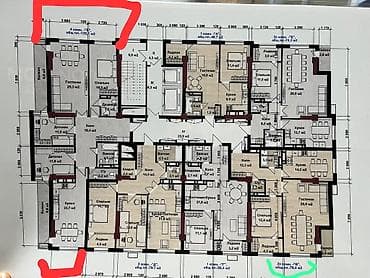 15: 4 комнаты, 135 м², 7 мкр Элитка, 15 этаж, ПСО (под самоотделку) — 1