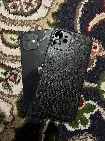 Apple iPhone: IPhone 12, Б/у, 128 ГБ, Черный, Чехол, 94 % — 1