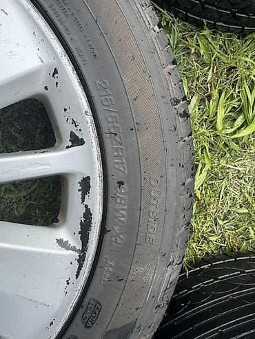 Шиналар жана дисктер: Дөңгөлөктөр монтажда 215 / 55 / R 16, All-season, Комплект, Жеңил унаалар, Куйма, тешиктери - 5 — 3