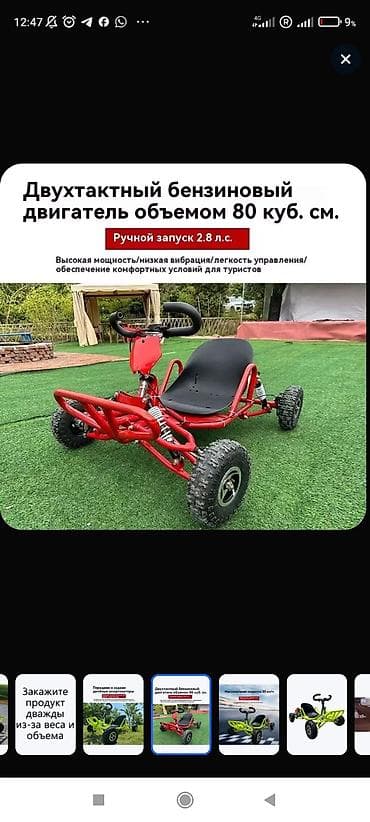 Мототехника: Карто-мобиль/багги с бензиновым двигателем - Двигатель: двухтактный — 2