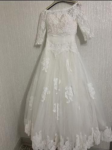 Үлпөт көйнөгү, 2XL, Прованс стиль, Ичи көрүнүп турган жеңдер, Ичиги менен, Шифон, А-силуэт, Пайеткалар, Гүлдүү элементтер, Гүлдүү торчо, Колдонулган — 5
