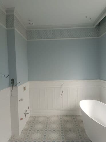 внутренняя отделка дома: Штукатурка, шпаклевка Укладка плитки Фасадные работы Поклейка — 13